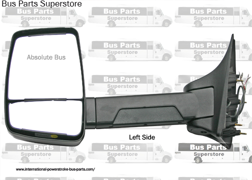 Velvac Bus & RV Side View Mirror Left Side Power Integrated Mirror Head. Shuttle Bus Mirror. Ford F-Series